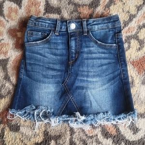KanCan little girls denim mini skirt sz 10